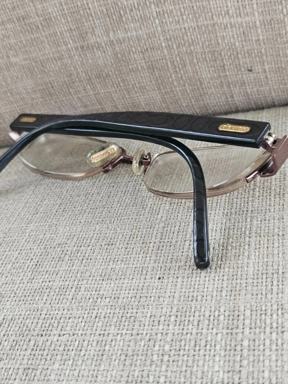 Coach Women Eyeglasses Frame Half Rim Glasses Eyewear LAVERNE 247 Tan